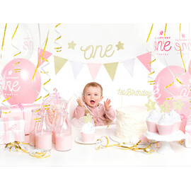 Διακοσμητικό Τούρτας 1st Birthday (χρυσό)