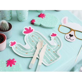 Χάρτινα Πιάτα Κάκτος (σετ 6 τεμαχίων)