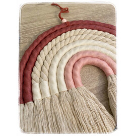 Διακοσμητικό Τοίχου Ουράνιο Τόξο Μακραμέ