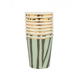 Χάρτινα Ποτήρια Safari Animal Print (σετ 8 τεμαχίων)