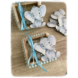 Μπομπονιέρα κουτάκι ελεφαντάκι