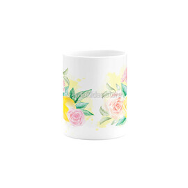 Μπομπονιέρα Βάπτισης Κούπα Λεμόνι Τριαντάφυλλα