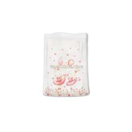 Μπομπονιέρα Βάπτισης Υφασμάτινο Πουγκί Μπαλαρίνες