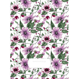 Προσκλητήριο Γάμου Floral Spring Purple Dark