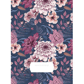 Προσκλητήριο Γάμου Floral Navy Blossom Bright