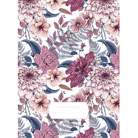 Προσκλητήριο Γάμου Floral Navy Blossom Dark