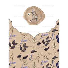 Προσκλητήριο Γάμου Floral Exotic Lilac Bright