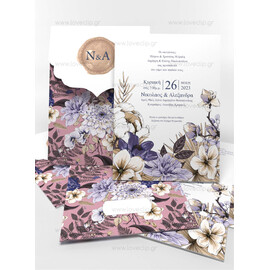 Προσκλητήριο Γάμου Floral Nood n Mood Bright