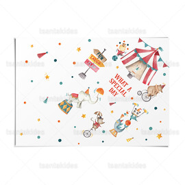 Χάρτινα Χωνάκια Βάπτισης Τσίρκο