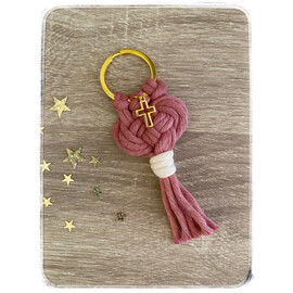 Μακραμέ Μαρτυρικά Βάπτισης Μπρελόκ Josephine