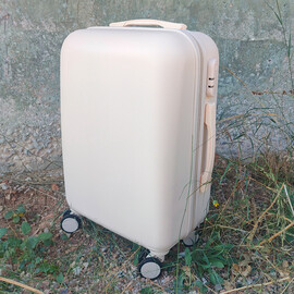 Βαλίτσα Βάπτισης Trolley Ιβουάρ Ματ Σαγρέ