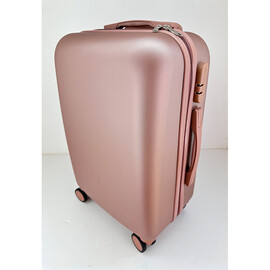 Βαλίτσα Βάπτισης Trolley Ροζ Χρυσή Ματ