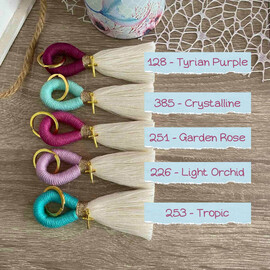 Μαρτυρικά Βάπτισης Μακραμέ Μπρελόκ Mermaid Αποχρώσεις