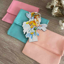 Μπομπονιέρα Βάπτισης Πουγκί Με Μαγνητάκι Νεράιδα