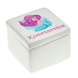 Μπομπονιέρα Γοργόνα Γύψινη Τετράγωνη Μπιζουτιέρα