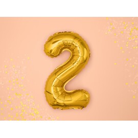 Μπαλόνι Αριθμός 2 Χρυσό 35 εκ.