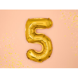 Μπαλόνι Αριθμός 5 Χρυσό 35 εκ.