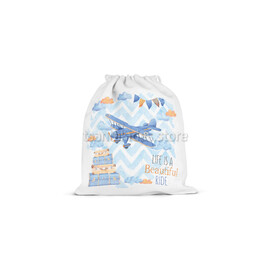 Υφασμάτινο Πουγκί Με Κορδόνι Αεροπλανάκι TS244