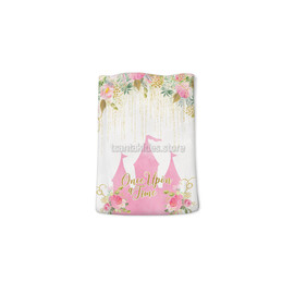 Μπομπονιέρα Βάπτισης Πουγκί Με Εκτύπωση Κάστρο Πριγκίπισσα