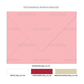 Χριστουγεννιάτικο Προσκλητήριο Βάπτισης Pink Christmas Candies