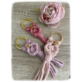 Μακραμέ Μαρτυρικά Bάπτισης Μπρελόκ Diamond