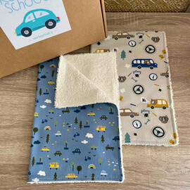 Πετσετάκια Φαγητού Παιδικά Σετ 2 Τεμαχίων Αυτοκινητάκια