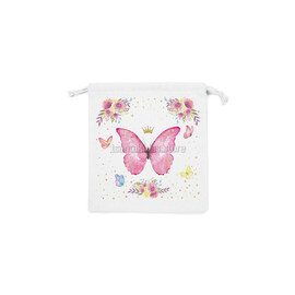 Υφασμάτινο Πουγκί Με Κορδόνι Πεταλούδα TS184