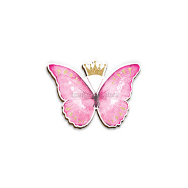 Ξύλινο Σετ Διακόσμησης Λαμπάδας-Κουτιού-Λαδοσέτ Βάπτισης Πεταλούδα TS184