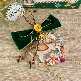 Χριστουγεννιάτικο Σετ Αρωματικό Χώρου Με Plexiglass Γούρι 2025