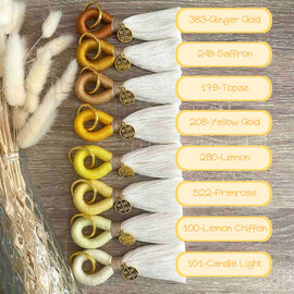 Μαρτυρικά Βάπτισης Μακραμέ Μπρελόκ Yellow And Gold Αποχρώσεις