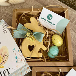 Πασχαλινό Σετ Δώρου Λαγουδάκι Με Αυγουλάκια