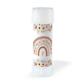 Παιδική Μπομπονιέρα Βάπτισης Σαπουνόφουσκες "Floral Rainbow"