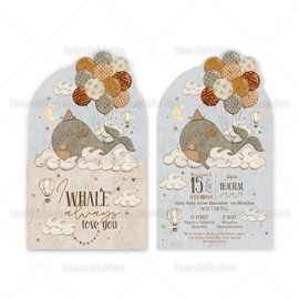 ΠΡΟΣΚΛΗΤΗΡΙΟ ΒΑΠΤΙΣΗΣ I Whale Always Love You 1901 Νο121Κ-ΚΛ078