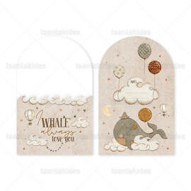 ΠΡΟΣΚΛΗΤΗΡΙΟ ΒΑΠΤΙΣΗΣ I Whale Always Love You 1901 Νο121Κ-ΚΛ078