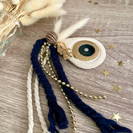 Επιτραπέζιο Γούρι 2026 Κεραμικό Σαγρέ Μάτι