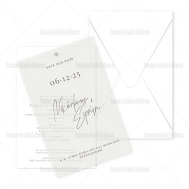 ΠΡΟΣΚΛΗΤΗΡΙΟ ΓΑΜΟΥ 7836 Save Our Date