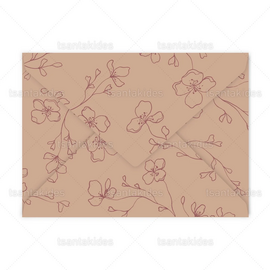 ΠΡΟΣΚΛΗΤΗΡΙΟ ΓΑΜΟΥ 7845 Line Art Cherry Blossom