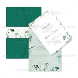 ΠΡΟΣΚΛΗΤΗΡΙΟ ΓΑΜΟΥ 7852 Green Field Flowers
