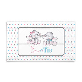 Παιδική Μπομπονιέρα Βάπτισης Σαπουνόφουσκες Δίδυμα Ελεφαντάκια