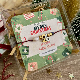 Γούρι 2026 Βραχιόλι Με Δίχρωμο Ατσάλινο '26'