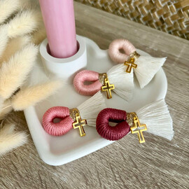 Μαρτυρικά Μακραμέ Παραμάνα Vintage Rose Αποχρώσεις