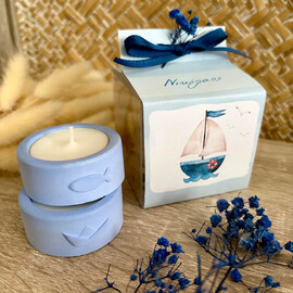 Μπομπονιέρα Βάπτισης Βάση Για Ρεσώ Καραβάκι Και Ψαράκι