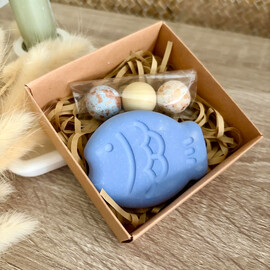 Μπομπονιέρα Βάπτισης Μαγνητάκι Ψαράκι από Σκόνη Πορσελάνης