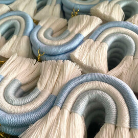 Μπομπονιέρα Bάπτισης Μπρελόκ Μακραμέ Oυράνιο Tόξο 173-105-509