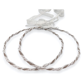 Στέφανα Γάμου Λινό Λευκή Δαντέλα Με Περλίτσες