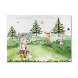 Βιβλίο Ευχών Βάπτισης Three Little Pigs