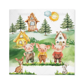 Θέμα Βάπτισης Three Little Pigs TS909