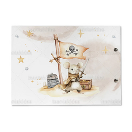 Βιβλίο Ευχών Βάπτισης Pirate Girl