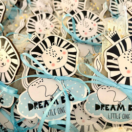 Κέρασμα Γέννας Μαγνητάκι Λιονταράκι "Dream big little one"