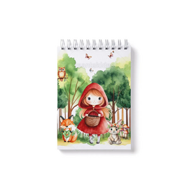 Παιδική Μπομπονιέρα Μπλοκάκι Ζωγραφικής Little Red Riding Hood